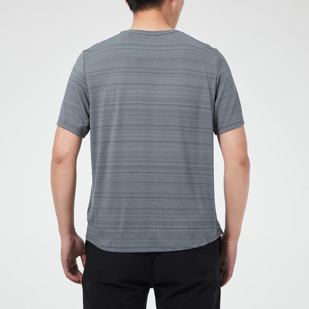 Nike Dri-Fit Miler Running Training Short Sleeve T-Shirt Men Tops Smoke-Grey CU5993-084
