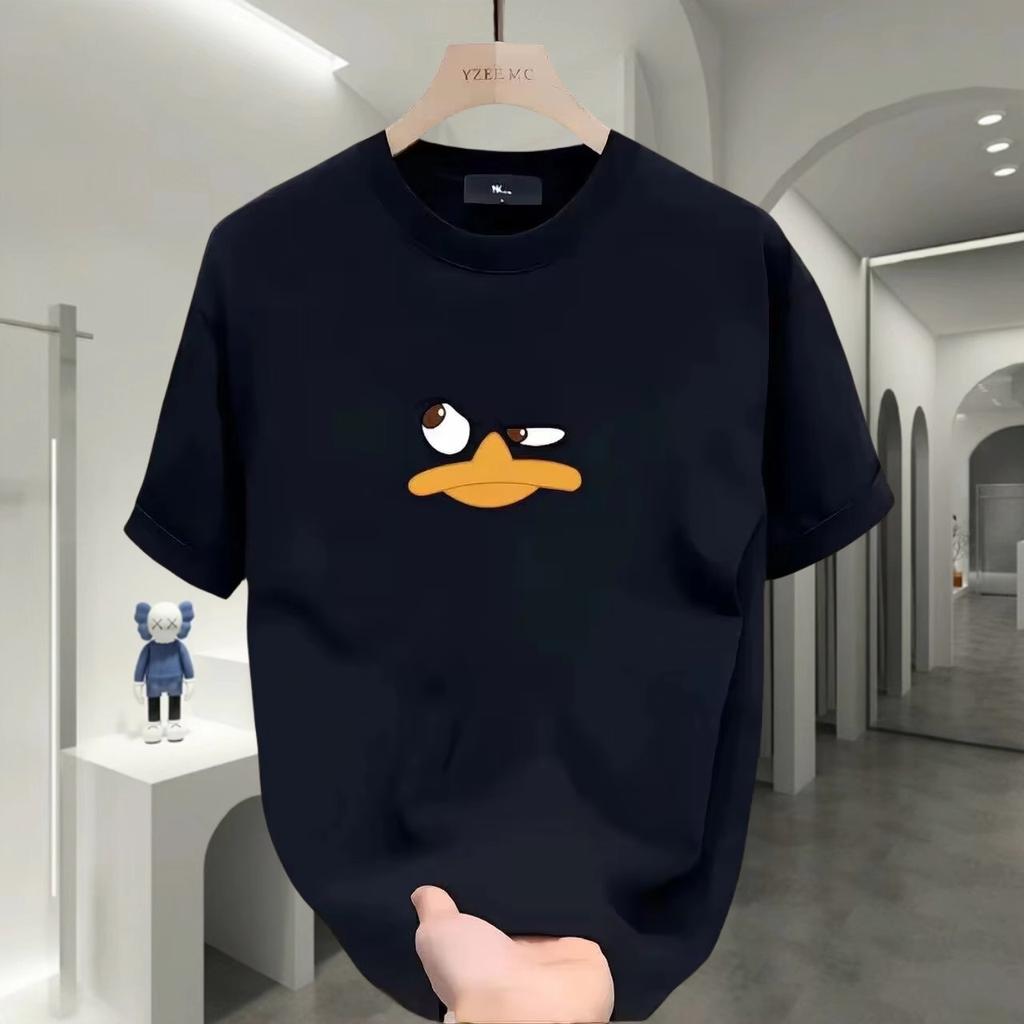 Модный бренд Мужская футболка с коротким рукавом из чистого хлопка Модная универсальная футболка с круглым вырезом для мужчин и женщин Мужская