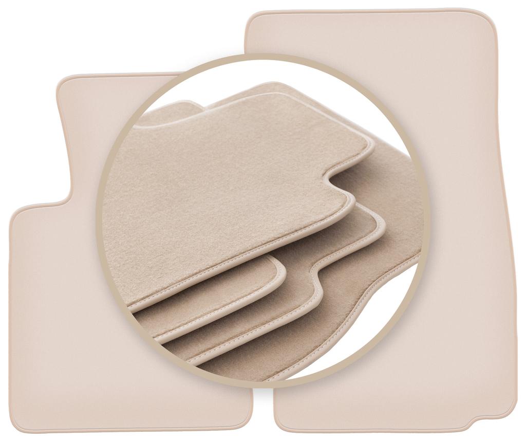 PREMIUM beige floor mats for: BMW Z4 E85 convertible 2002-2008