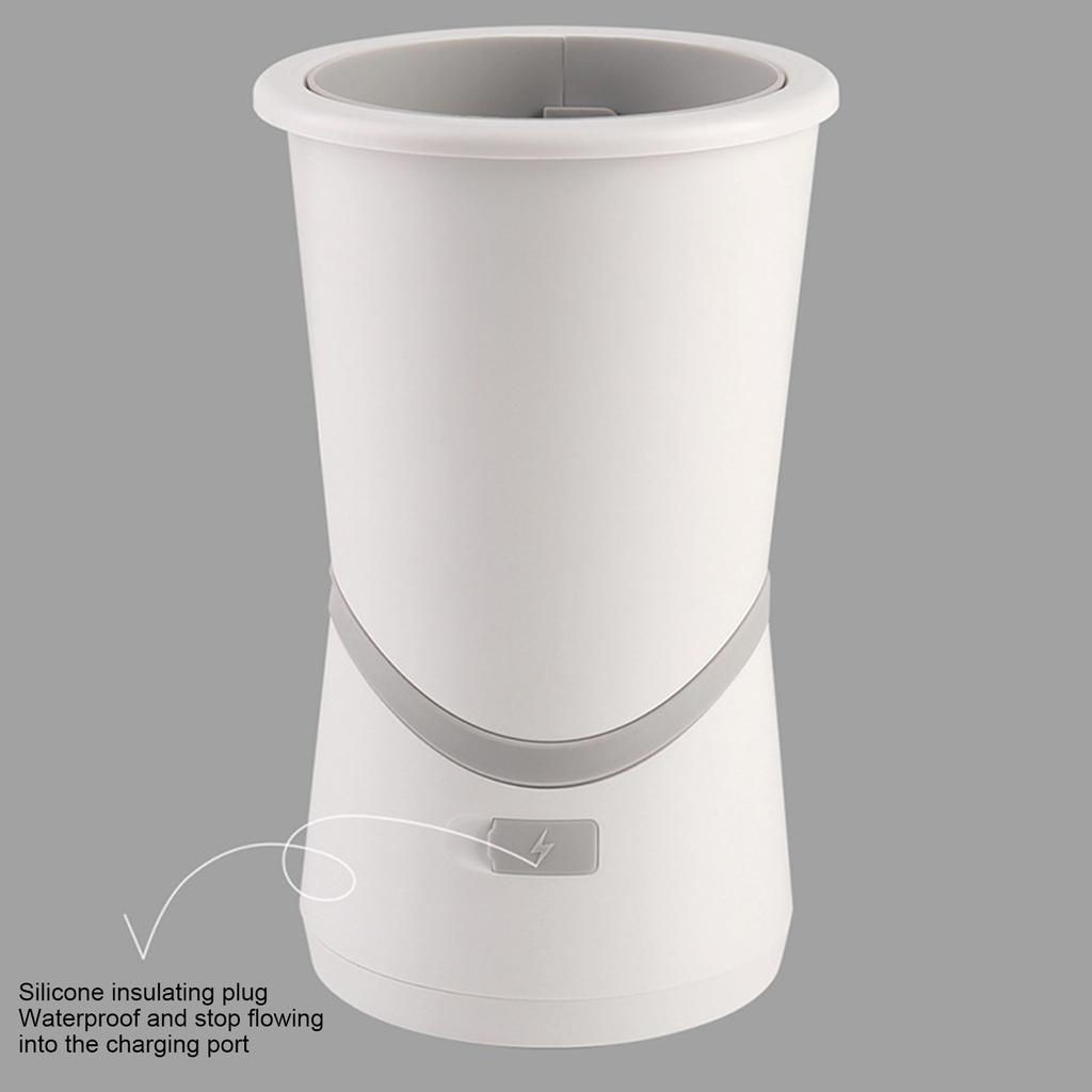 Автоматическая щетка для мытья лап собаки, мягкая щетина, низкий уровень шума, аккумуляторная, съемная чашка для мытья лап питомца для кошек