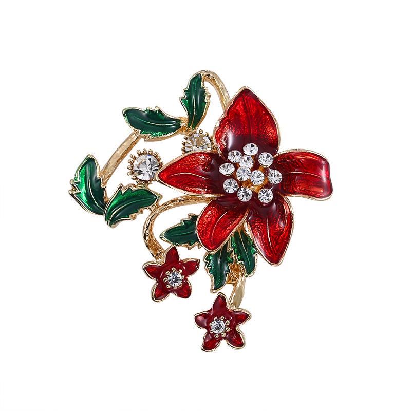 Santa Claus Christmas Tree Brooch - Retro Alloy Jewelry Pin for Clothing, Shoes, and Hats