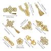 Golden Chinese Knot Buttons Handmade Tang Suit Buttons Cheongsam Buttons  Cheongsam Making
