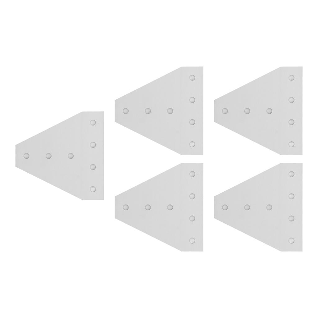 5PCS 7 Hole Right Angle Joining Plates 6063 Aluminum Alloy 90 Degree Flat Connection Plate 3030T