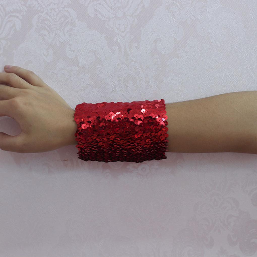 Sparkling Sequin Fingerless Gloves Wide Application Multiple Colors Available Shiny Gauntlet Glove