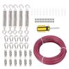 Turnbuckle Wire Tensioner Kit Multi Use Rope Cables Trellis for Shade Sail Climbing Grapevines Plant
