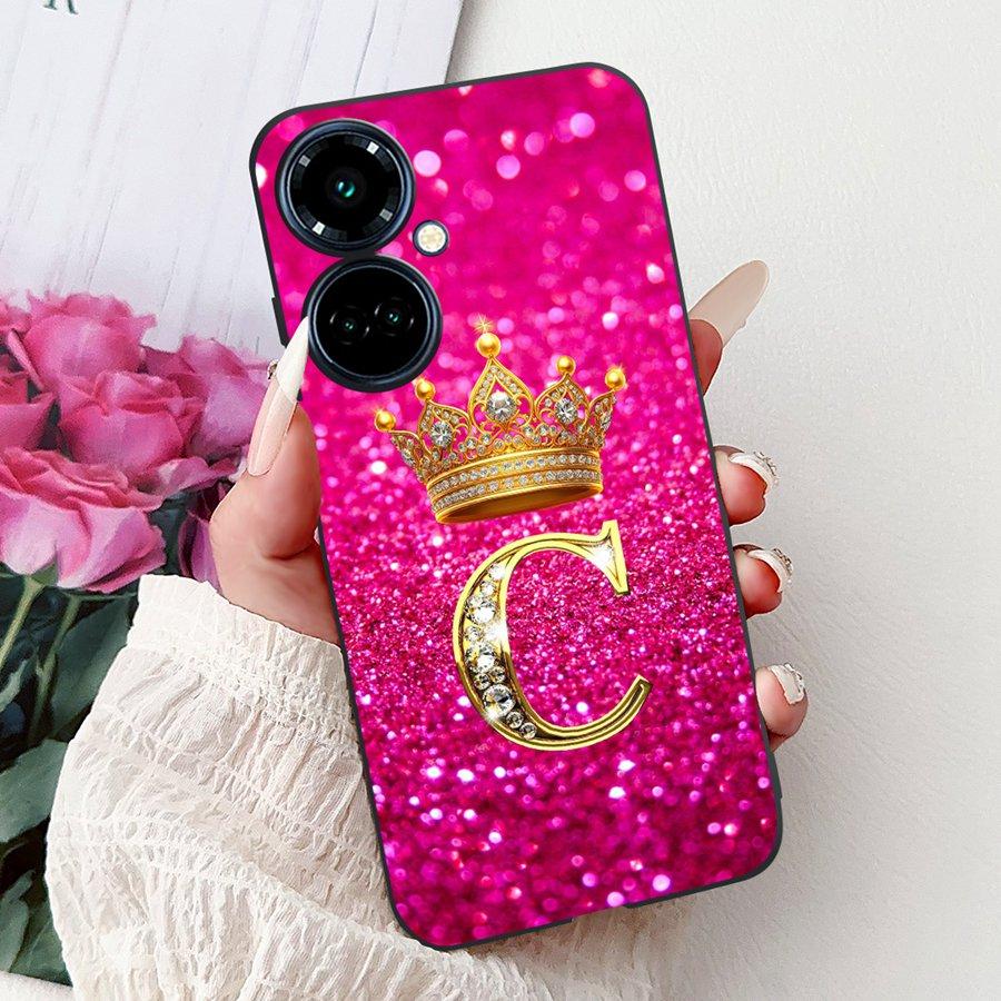 Чехол для Tecno Camon 19 Pro Ударопрочный Корона Буква Мягкий Силикон Funda для Tecno Camon19 Neo 19Pro Задняя Крышка Camon 19NeoFundas