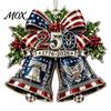Patriotic Christmas Tree Snowflake Ornaments 250 Anniversary USA Ornament, United States 1776-2026 250th Commemorative Gift Keepsake, Acrylic Holiday