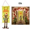 1set Merry Christmas Porch Door Banner Hanging Ornament Christmas Decoration for Home New Year Xmas Happy