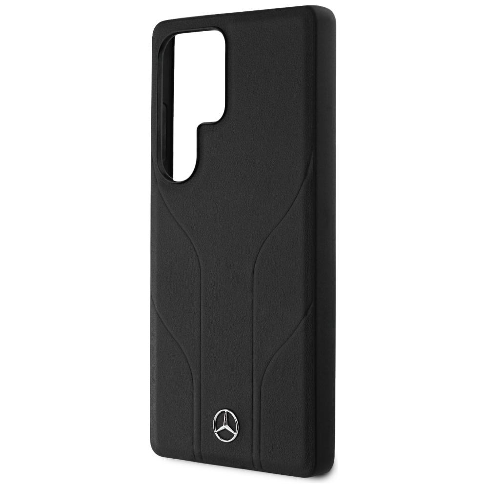 Etui Galaxy S25 Ultra Mercedes - Magsafe Skórzane Case Pokrowiec Obudowa