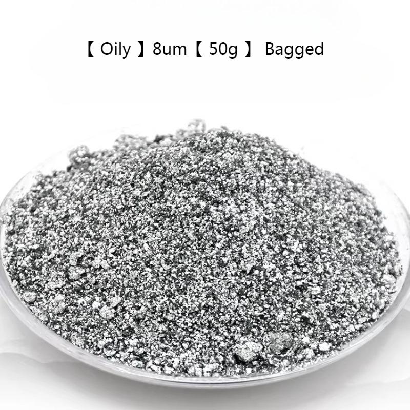 50g Imitation Electroplated Metallic Silver Slurry/DIY Engraving and Tracing Characters Gypsum Paint Crafts Wet Silver Powder