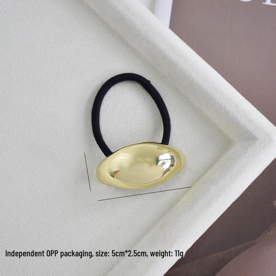 "U-Shaped Alloy Ponytail Headband: High-End, Cold Style, Seamless, Minimalist Hair Ring"