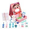 RinNoLab Learn Play 25 Piece Easy Box Girl Present Let's Dentistry, Dentist, Doctor, Set, Storage, Shape, Style, Pink, (Dental-Institute-Pink)