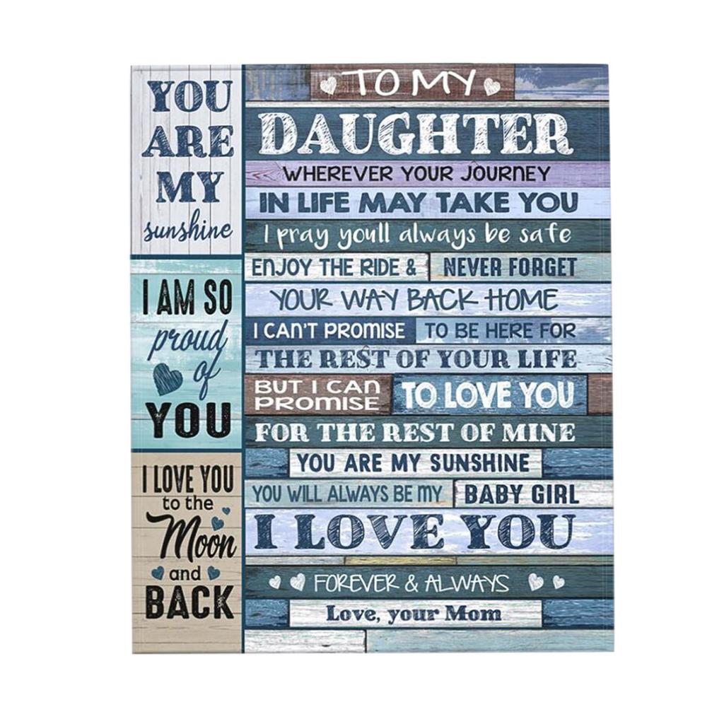 Letter Flannel Blanket Comfortable Wrap Blanket Perfect Letter Blanket