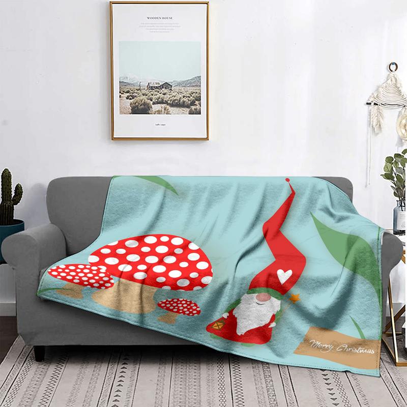 Home Decoration Plush Throw Sofa Blanket Bedspread Bed Fluffy Soft Blankets Decor Plaid Modern Halloween Merry Christmas Winter