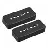 Guitar Pickup Covers, Dual Coil Pickup Plastic Closed Shell for Electric Guitars, 50mm and 52mm Pole, P90, Black, 2 Pieces