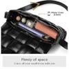 Woven Padded Cassette Crossbody Trend Shoulder Bag Clutch Bag Squ