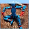 Lucky 13 Fully Articulated Doll 3d Printed 3rd Gen Dummy Toy With 4 Weapons 3 Hand Types Red Black