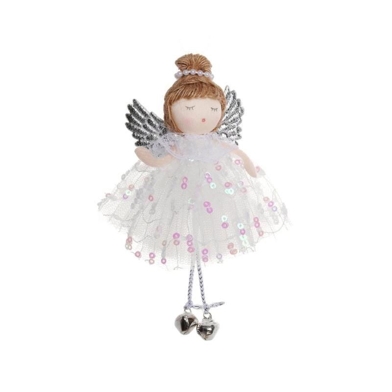 Festival Cloth Angel Hanging Doll Decoration Soft Edges Easy Install Holiday Wedding Birthday Party Decorative Accent