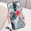 Retro Banana Leaf Flower Black Silicone Phone Case For Redmi Note 8 7 Pro S 8T for Redmi 9 7A Cover Shell