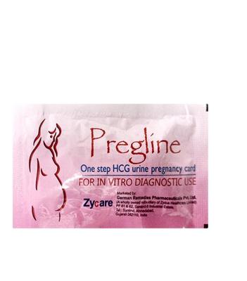 Pregline HCG Моча Карта Беременности