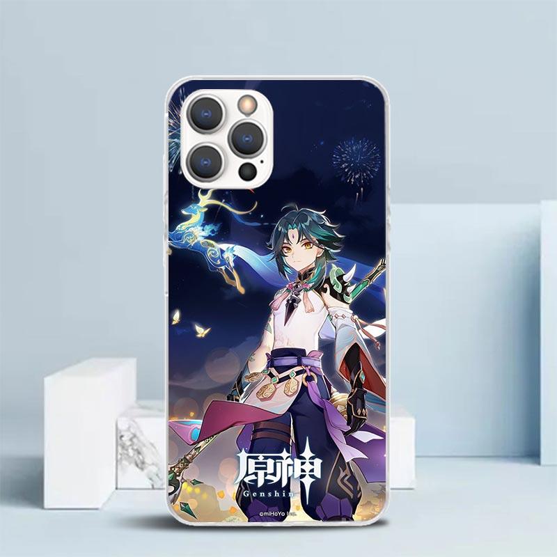 Чехол для телефона Genshin Impact Сяо Для IPhone 16 17 Air 16E 15 14 Plus 13 Mini 12 11 Pro Max 7 8 + SE 2020 Мягкая задняя крышка из ТПУ 16 17