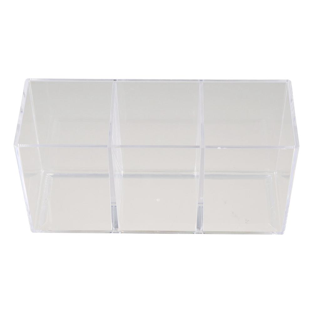 Прозрачный ящик для хранения карандашей, простой органайзер для канцелярских принадлежностей, многофункциональный настольный держатель для ручек