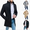 Woolen Coat Men's Thickened Stand-up Collar Jacket Woolen Trench Coat Outdoor Leisure