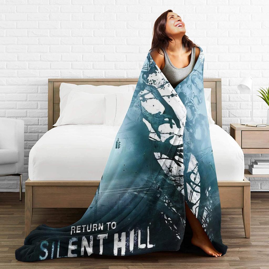 Return to Silent Hill Movie 2026 Throw Blanket for Couch Soft Cozy Plush Blanket Multiple Sizes Bedspreads for All Seasons