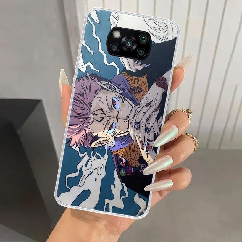 Чехол для телефона Japan Anime Jujutsus для Xiaomi Poco X5 X6 X7 Pro F7 Ultra M7 Redmi 15 15C 13 13C 12 12C 10 10A 10C 9 9A 9C 9T