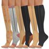Zippered Compression Socks Thigh-High Zipper Toeless Design Compression Stockings for Men & Women High Quality Nylon Fabric