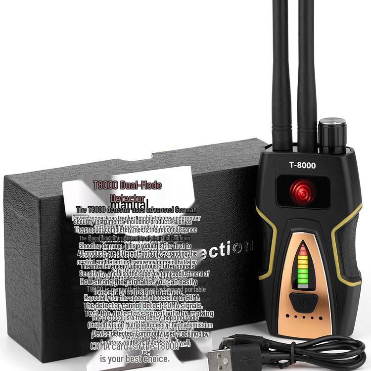 T8000 High-Sensitivity Anti-Tracking Detector: Blocks Eavesdropping, GPS, and Positioning