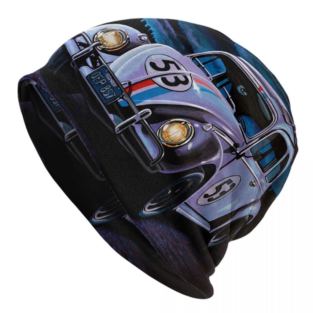 Классический гоночный автомобиль Herbie 53 Skullies шапки кепки крутые зимние теплые унисекс женские вязаные шапки для взрослых унисекс шапки с капюшоном