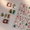 Snowflake Nail Art Stickers Snowman Manicure Decals Cartoon Christmas Nail Stickers Women