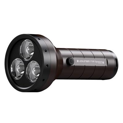 Светодиодный фонарик Ledlenser P18R Signature USB с зарядкой, японский эспрессо, коричневый, маленький [оригинальный продукт]