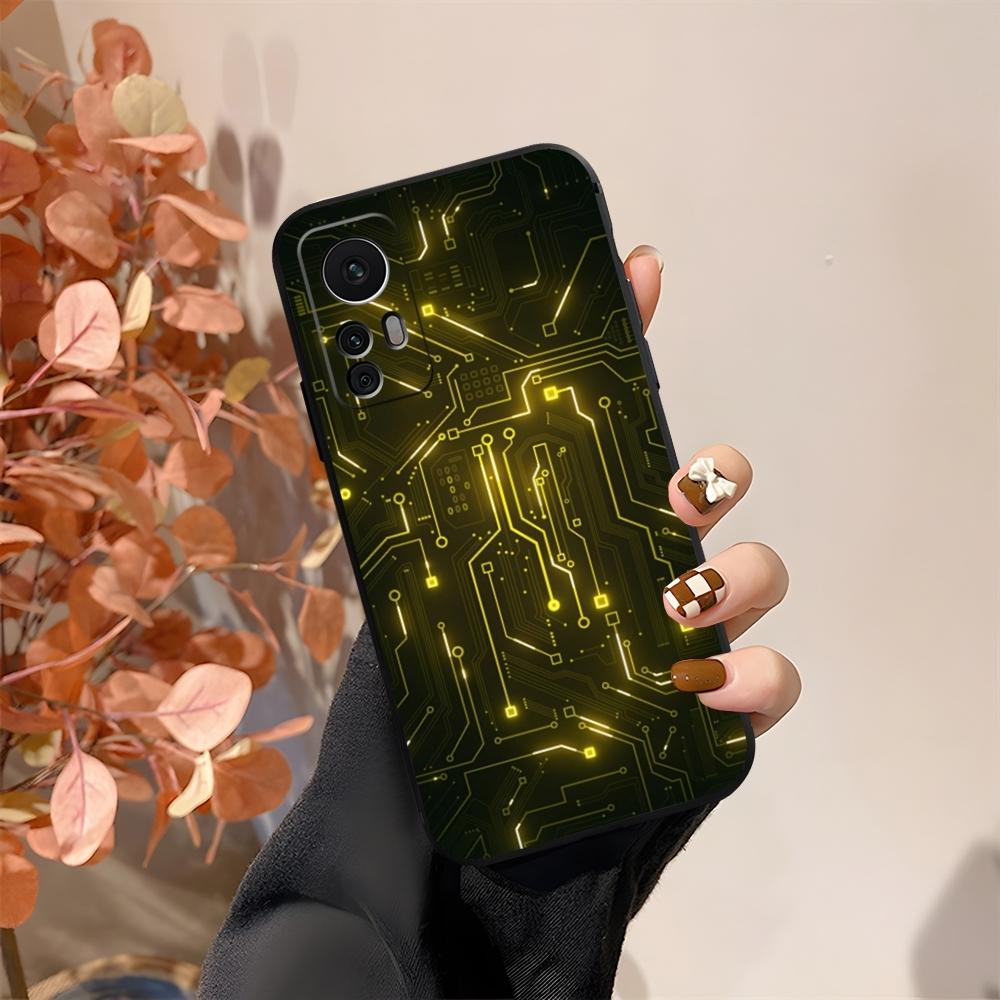Крутой чехол для телефона с платой Circuit Board Fundas Для Xiaomi 15 14 12 Lite Pro 13 11t POCO X5 M6 M5 X6 X3 F5 F6 Pro Чехол