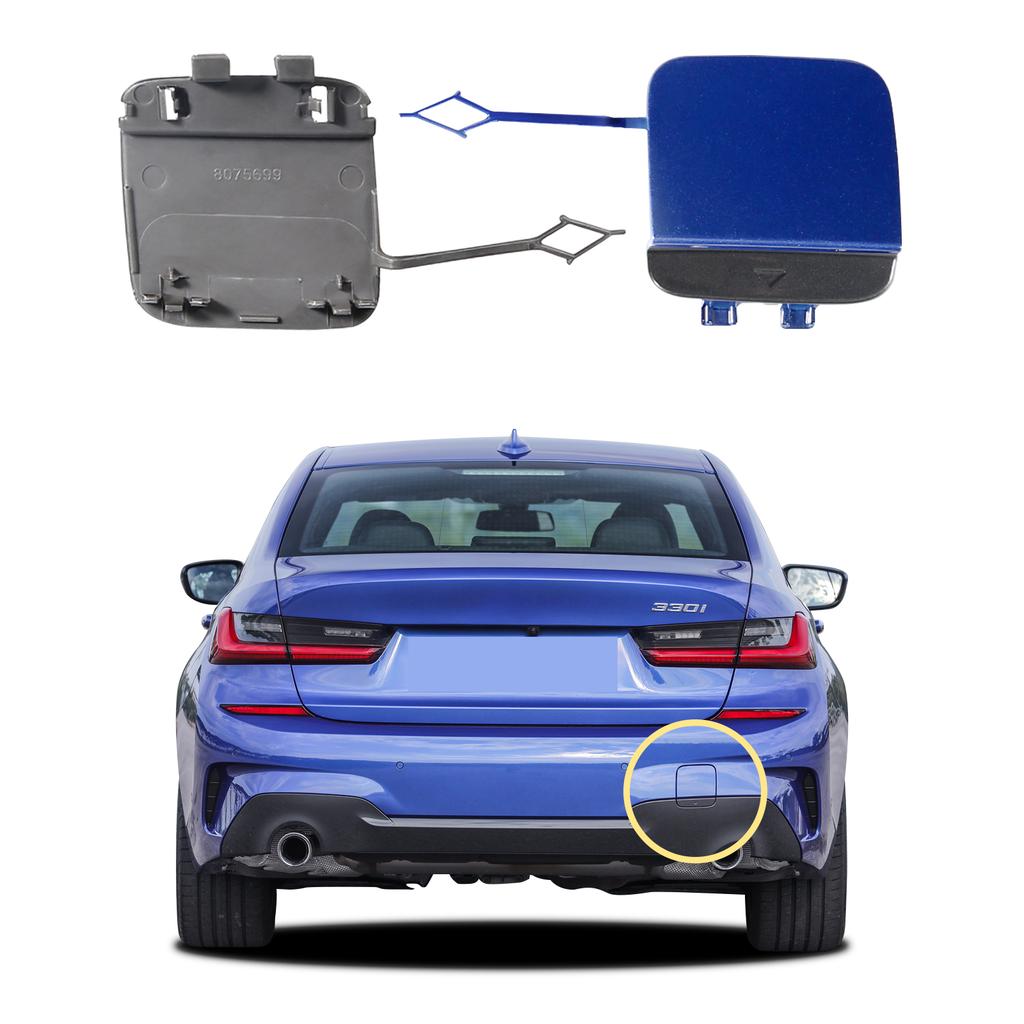 Rear Bumper Tow Hook Cap Towing Eye Cover For BMW 3 G20 G21 M-Sport 2018 2019 2020 2021 2022 51128099902 Car Accessories