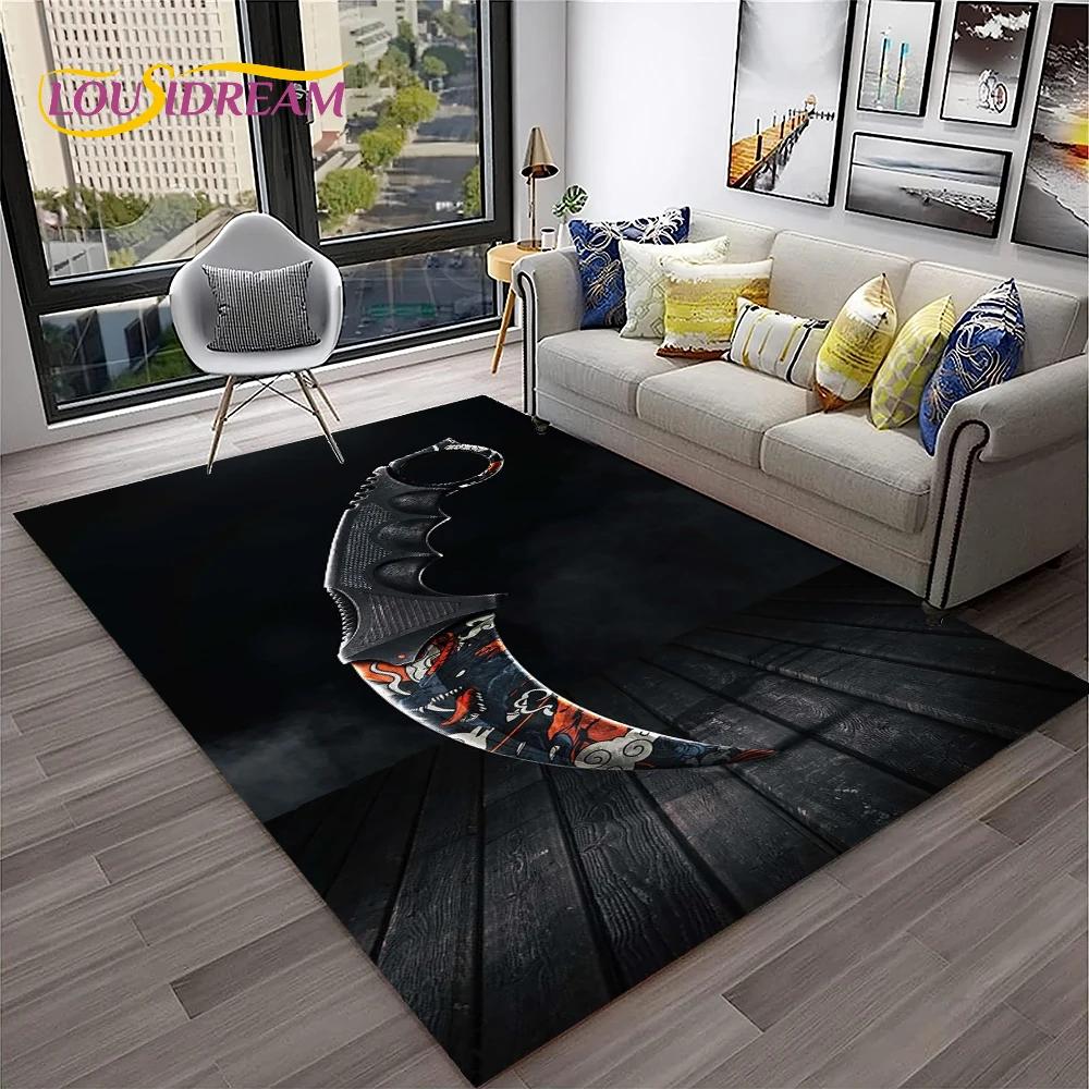 Пистолет-нож Пистолет-патрон USP, AK, M4, AWP, ковер для винтовки, коврик для дома, гостиной, спальни, дивана, коврик для двери, декор, детский нескользящий напольный коврик