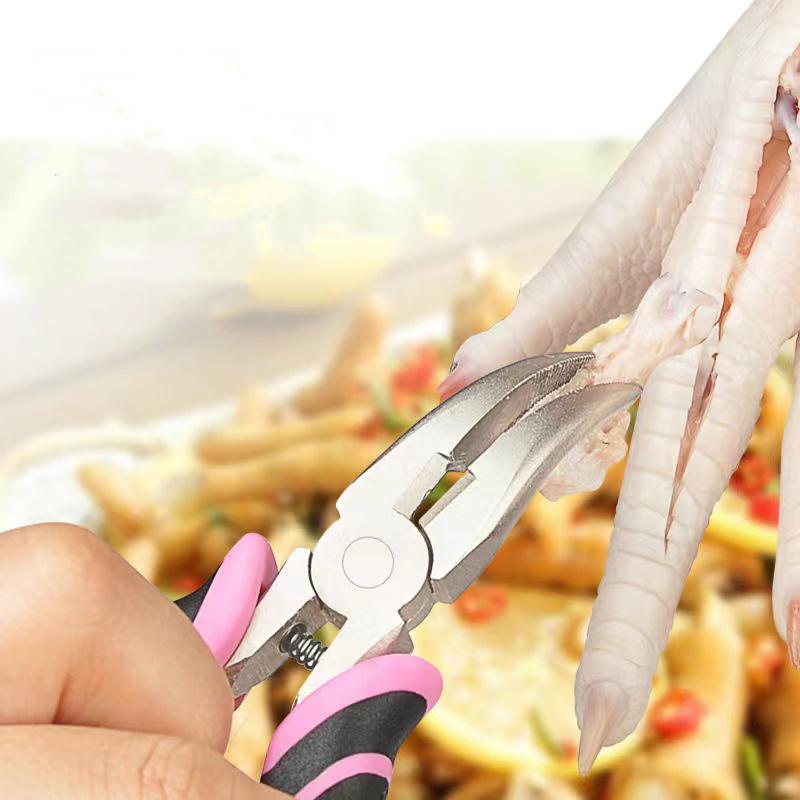 Новые клещи для удаления костей куриных лапок Клещи для удаления костей куриных лапок Чисто ручная полировка Острый инструмент для удаления костей куриных лапок