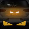 2pcs Devil Cat Eyes Warning Car Reflective Safety Tape Sticker for Auto Truck Motorcycle Trailer Safety Warning Strip