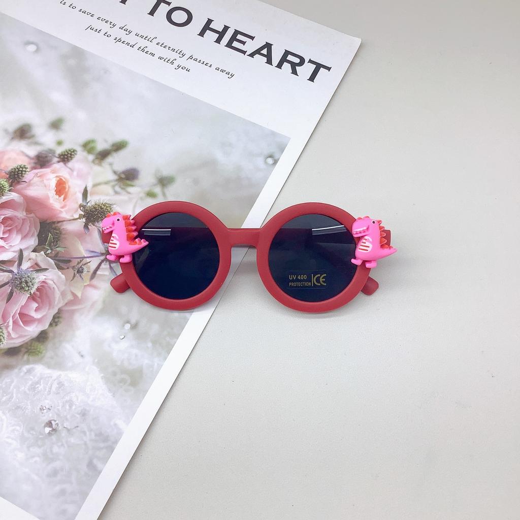 Модные круглые детские очки, аксессуары для медведей, милые детские солнцезащитные очки-тенты, солнцезащитные очки