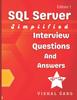 Книга SQL Server Simplified : Interview Questions and Answers