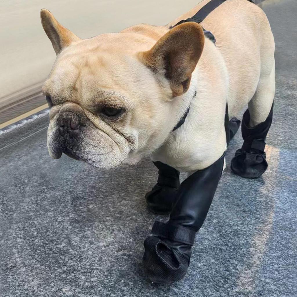 Anti-Dirt Dog Suspender Boots Pet Legging Boots Paw Protector French Bulldog Suspender Boots For Small To Large Breeds