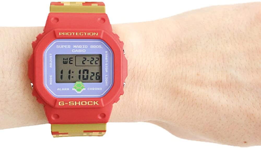 CASIO G-SHOCK SUPER MARIO BROTHERS Collaboration Limited Edition Мужские часы Красный Синий DW-5600SMB-4