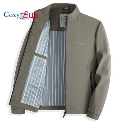 Мужская легкая куртка Cozy Up на молнии, повседневное стильное модное пальто