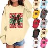 Children's Fashionable Casual Long-sleeved Loose Christmas Print Pullover Sweatshirt