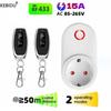 433Mhz Wireless Smart Remote Control Socket Switch 220V 3000W15A EU FR Universal Plug Remote ON OFF Electrical Outlets for Light