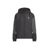 Adidas Jersey Top Color Block Loose Fit Windbreaker Jacket IEH78 Women's Black/Gray Five/White (IK9873) J/XL