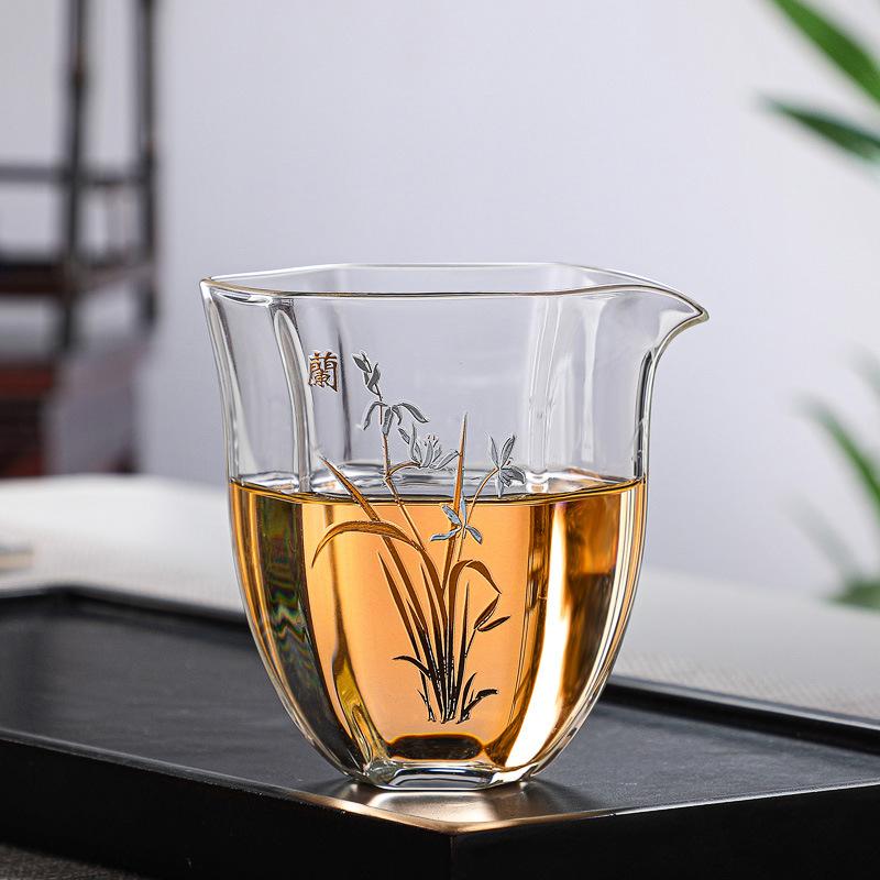 Glass Tea Pitcher Heat Resistant Gongdao Cup for Tea Sharing Japanese Style Fairness Cup Clear Gongfu Tea Set