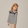 [hedges Kids] STriped Collar T shirT  huf11Tr60m Nv 