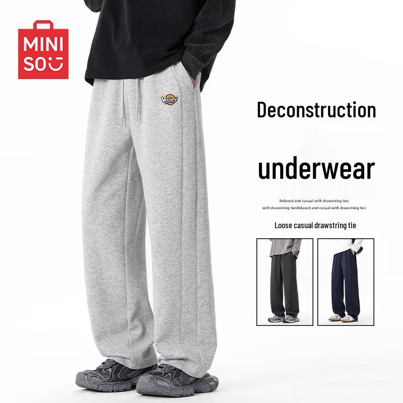 MINISO Мужские спортивные брюки прямого кроя